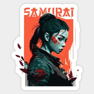 Cyberpunk Samurai Sticker